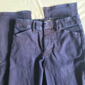 Express high rise 8R dark blue barely boot jeans